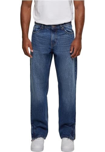 Urban Classics Herren Jeans Heavy Ounce Straight Fit Zipped Jeans, Jeans für Männer, Reißverschluss am Hosenbein, erhältlich, Größen 28-44 Urban Classics Herren Jeans Heavy Ounce Straight Fit Zipped Jeans, Jeans für Männer, Reißverschluss am Hosenbein, erhältlich, Größen 28-44 von Urban Classics