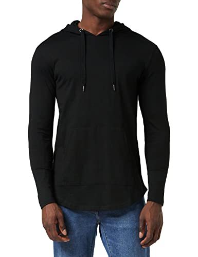 Urban Classics Herren Jersey Hoody Kapuzenpullover, Schwarz (Black 7), X-Large von Urban Classics