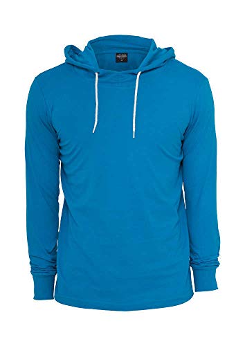 Urban Classics Herren Jersey Hoody Kapuzenpullover, Türkis (Turquoise 00217), Small von Urban Classics