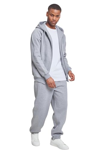 Urban Classics Herren Jogginganzug Blanc Suit, lässiges Kapuzensweatshirt mit Jogginghose, grey, 5XL von Urban Classics