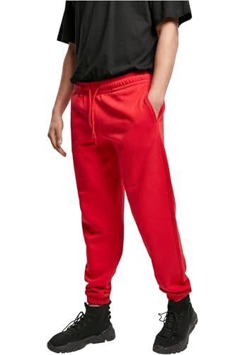 Urban Classics Herren Jogginghose Basic Sweatpants 2.0, City red, S von Urban Classics