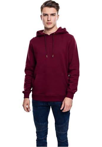 Urban Classics Herren Basic Sweat Hoody Kapuzenpullover, per Pack Rot (Port 1157), Small (Herstellergröße: S) von Urban Classics