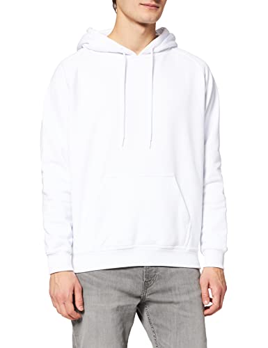 Urban Classics Herren Blank Hoody Kapuzenpullover, WeiÃŸ, 5XL von Urban Classics