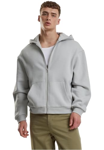 Urban Classics Herren Tb7284-fluffy Zip Hoody Sweatshirt, Lightasphalt, XXL EU von Urban Classics