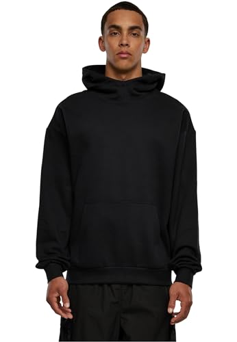 Urban Classics Herren Kapuzenpullover High Neck Hoody Black 5XL von Urban Classics