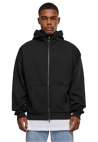 Urban Classics Herren Kapuzenpullover High Neck Zip Hoody Black L von Urban Classics