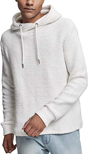 Urban Classics Herren Loose Terry Inside Out Hoodie Kapuzenpullover, Weiß (Offwhite 00555), Medium von Urban Classics