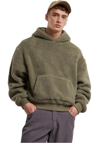 Urban Classics Herren Kapuzenpullover Oversized Teddy Hoody, lässiger Männer Kapuzenpullover aus weichem Teddyfell, Oversize Fit von Urban Classics