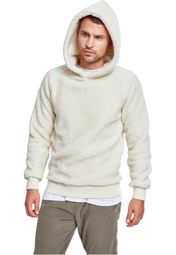 Urban Classics Herren Sherpa Hoodie Kapuzenpullover, Weiß (Offwhite 00555), XL von Urban Classics