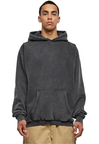 Urban Classics Herren Kapuzenpullover Stone Washed Hoody Black S von Urban Classics