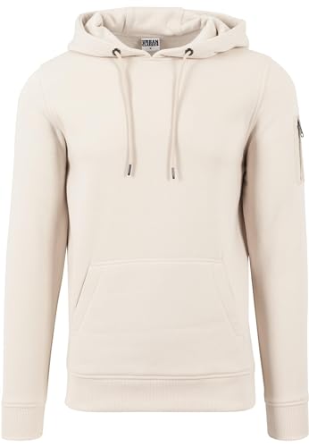 Urban Classics Herren Kapuzenpullover Sweat Bomber Hoody, Gr. XX-Large, Elfenbein (Light Sand 803) von Urban Classics