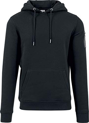 Urban Classics Herren Sweat Bomber Hoody Kapuzenpullover, Schwarz (Black 7), L EU von Urban Classics