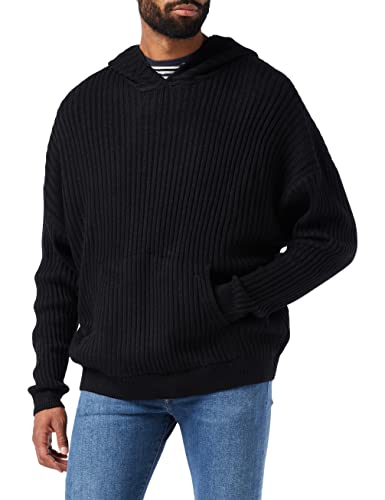 Urban Classics Herren Knitted Hoody Kapuzenpullover, Black, L von Urban Classics