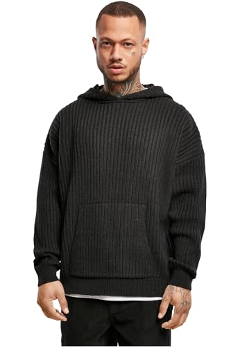 Urban Classics Herren Knitted Hoody Kapuzenpullover, Black, S von Urban Classics