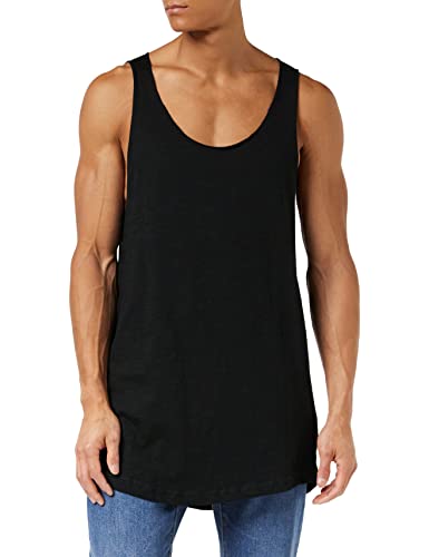 Urban Classics Herren Lang gevormde open rand losse Sport Tank Top, Schwarz (Black 7), M EU von Urban Classics