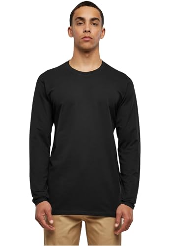 Urban Classics Herren Stretch Terry Longsleeve Langarmshirt, Schwarz (Black 00007), 3XL Große Größen EU von Urban Classics