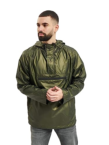 Urban Classics Herren Light Pullover Jacket Jacke, Grün (Olive 00176), Large (Herstellergröße: L) von Urban Classics