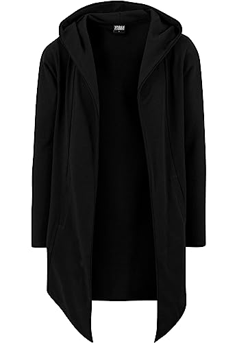 Urban Classics Herren Long Hooded Open Edge Cardigan Strickjacke, Schwarz, 3XL von Urban Classics