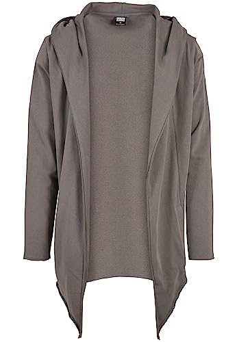 Urban Classics Herren Strickjacke, Long Hooded Open Edge Cardigan, Asphalt, M von Urban Classics