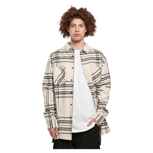 Urban Classics Herren Long Oversized Checked Summit Shirt softseagrass, XL von Urban Classics