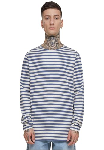 Urban Classics Herren T-Shirt Regular Stripe LS, Langarm T-Shirt mit Querstreifenmuster für Männer, erhältlich, Größen S-5XL von Urban Classics