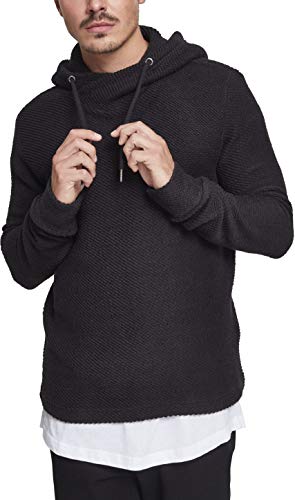 Urban Classics Herren Loose Terry Inside Out Hoodie Kapuzenpullover, Schwarz (Black 00007), XX-Large von Urban Classics