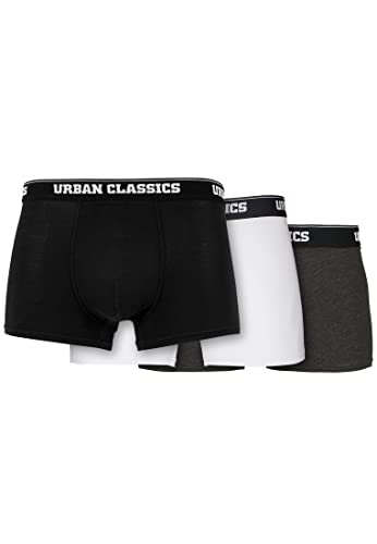 Urban Classics Herren Men Boxer Shorts, black/white/grey, XXL von Urban Classics