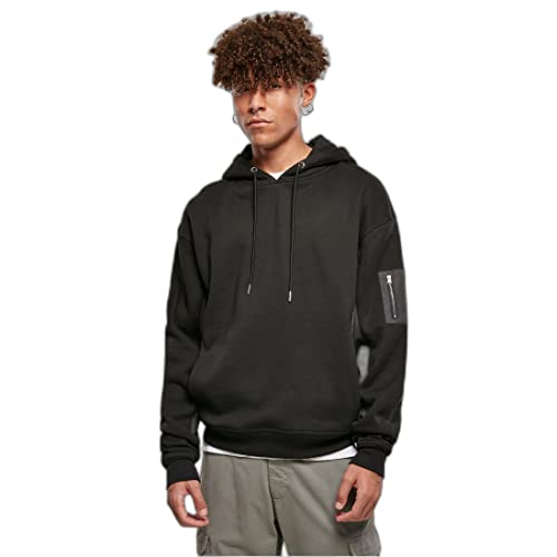 Urban Classics Herren Military Bomber Hoody Kapuzenpullover, Black, L von Urban Classics