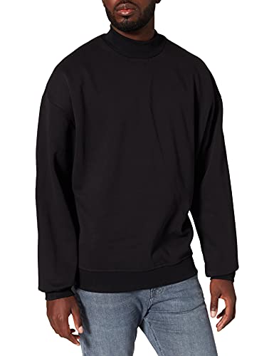 Urban Classics Herren TB4483-Mock Neck Crew Sweatshirt, Black, 4XL von Urban Classics