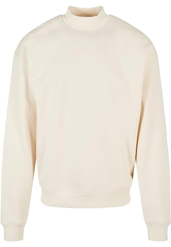 Urban Classics Herren TB4483-Mock Neck Crew Sweatshirt, whitesand, 5XL von Urban Classics