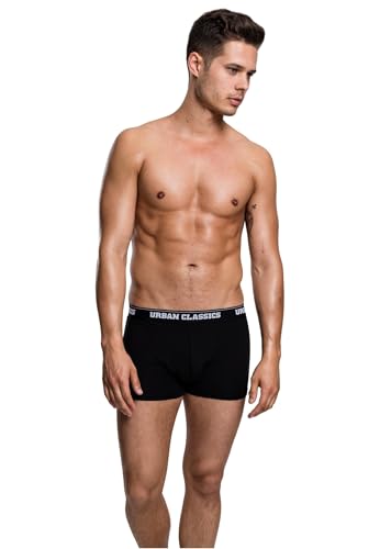 Urban Classics Herren Modal Double-Pack Boxershorts, Schwarz (Black 7), XXL EU von Urban Classics