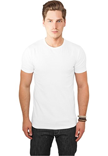 Urban Classics Herren Monteret stræk te T Shirt, Weiß (White 220), M EU von Urban Classics