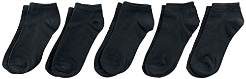 Urban Classics Herren No Show 5-Pack Socken, Black, 39-42 von Urban Classics