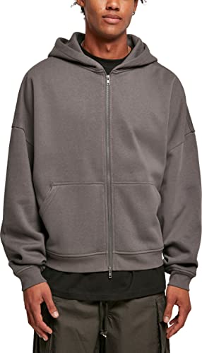 Urban Classics Herren Organic 90's Zip Hoody Kapuzenpullover, darkshadow, 5XL von Urban Classics