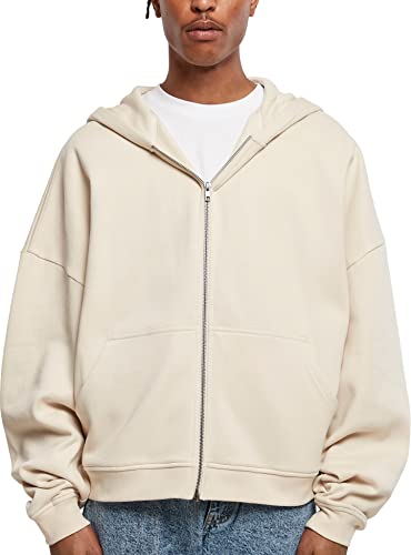 Urban Classics Herren Organic 90's Zip Hoody Kapuzenpullover, softseagrass, 3XL von Urban Classics