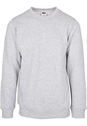 Urban Classics Herren Organic Basic Crew Sweatshirts, Grey, XXL von Urban Classics