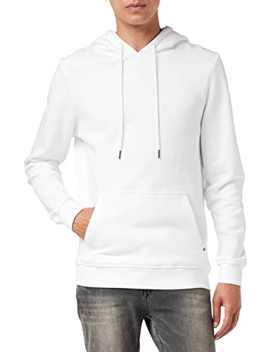 Urban Classics Herren Organic Basic Hoody Kapuzenpullover, Weiß (White 00220), Small (Herstellergröße: S) von Urban Classics