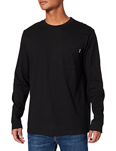 Urban Classics Herren TB4467-Organic Basic Pocket LS T-Shirt, Black, M von Urban Classics