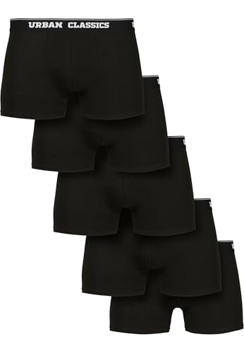 Urban Classics Herren Organic Boxer Shorts 5-Pack Boxershorts, blk+blk+blk+blk+blk, 3XL von Urban Classics