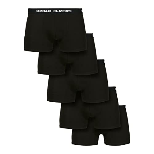 Urban Classics Herren Organic Boxer Shorts 5-Pack Boxershorts, blk+blk+blk+blk+blk, 3XL von Urban Classics