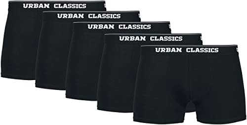 Urban Classics Herren Organic Boxer Shorts 5-Pack Boxershorts, blk+blk+blk+blk+blk, M von Urban Classics