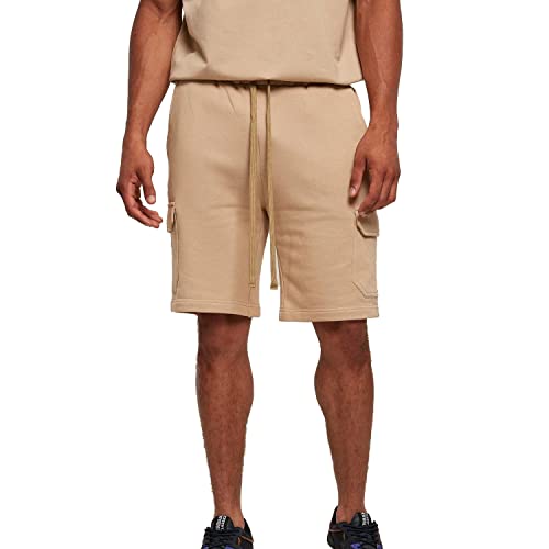 Urban Classics Herren Organic Cargo Sweatshorts Trainingshose, unionbeige, XS von Urban Classics