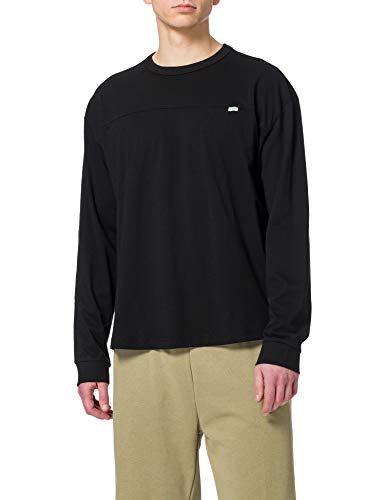 Urban Classics Herren Organic Cotton Short Curved Oversized LS T-Shirt, Black, S von Urban Classics