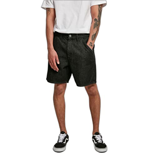 Urban Classics Herren Organic Denim Bermuda Shorts Klassische Shorts, black washed, 29 von Urban Classics