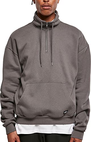 Urban Classics Herren TB4919-Organic Drawstring Troyer Sweatshirt, darkshadow, L von Urban Classics