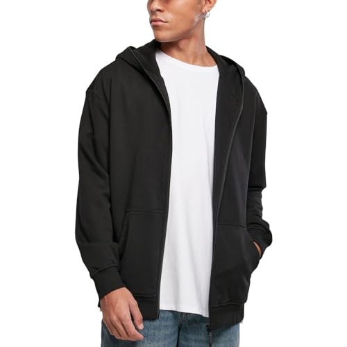 Urban Classics Herren Organic Full Zip Hoodie Kapuzenpullover, Schwarz, 4XL von Urban Classics