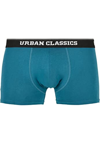 Urban Classics Herren Organic X-Mas Boxer Shorts 3-Pack Boxershorts, Teddy AOP+Jasper+Navy, L von Urban Classics