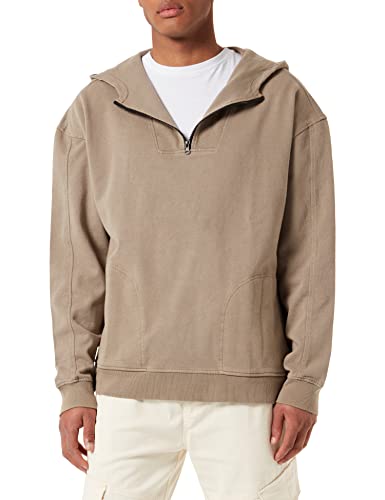 Urban Classics Herren TB4671-Overdyed Camp Hoody Kapuzenpullover, darkkhaki, XXL von Urban Classics