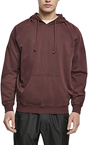 Urban Classics Herren Overdyed Hoody Kapuzenpullover, cherry, XL von Urban Classics