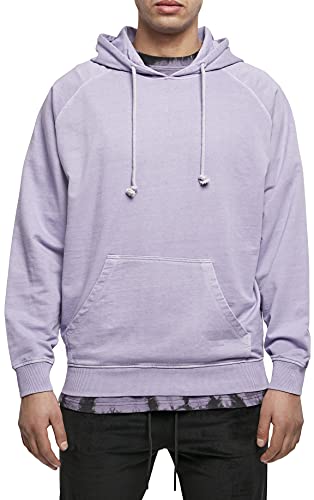 Urban Classics Herren Overdyed Hoody Kapuzenpullover, lavender, XXL von Urban Classics